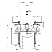 Смеситель для раковины Gessi Venti20 65016-726 бронза матовый, фото №3