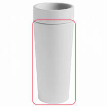 П'єдестал для раковини Kerasan Oke 5575 30 білий матовий, фото №2