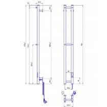 Полотенцесушитель электрический Марио e-INOX Соле 1170х140 TR 2.0 K 2.13.046353.B 65 Вт бронза, фото №3