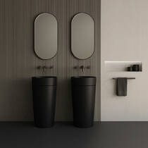 П'єдестал для раковини Kerasan Oke 5575 31 чорний матовий, фото №1