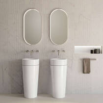 П'єдестал для раковини Kerasan Oke 5575 01 білий глянець, фото №1