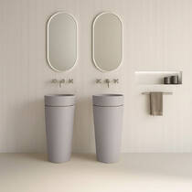 П'єдестал для раковини Kerasan Oke 5575 59 сірий мат, фото №1