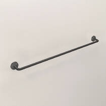 Держатель для полотенец Axor Universal Circular 42880340 одинарный, хром черный матовый, фото №1