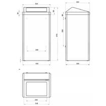 Мусорное ведро Genwec GW06 25 04 01 65 л нержавеющая сталь матовый, фото №3