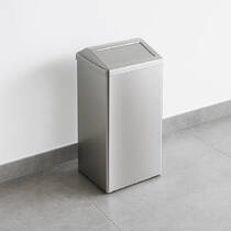 Мусорное ведро Genwec GW06 25 04 01 65 л нержавеющая сталь матовый, фото №1