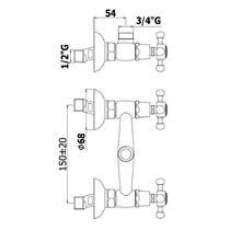 Смеситель для душа Paffoni Belinda FBLV168RCR хром, фото №3