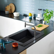 Кухонна мийка Hansgrohe S51 43313290, сірий камінь, фото №1