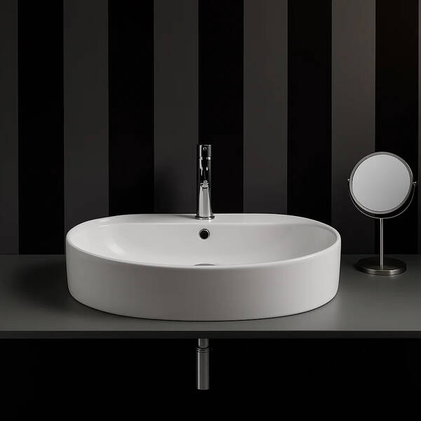 Раковина Kerasan Arredo 0285 30 65 см білий глянець, фото 4