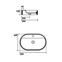 Раковина Kerasan Arredo 0285 30 65 см білий глянець, фото №3