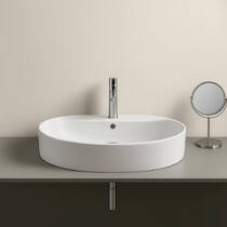 Раковина Kerasan Arredo 0285 30 65 см білий глянець, фото №1