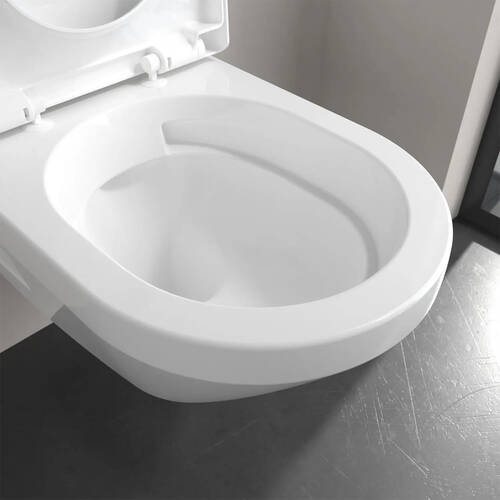 Унітаз підвісний Villeroy&Boch Architectura 5684CL01 з кришкою Soft Close та змивом Twistflush, білий глянець, фото 5