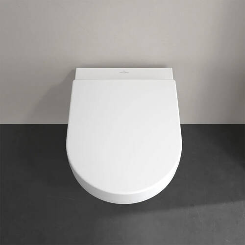 Унітаз підвісний Villeroy&Boch Architectura 5684CL01 з кришкою Soft Close та змивом Twistflush, білий глянець, фото 8