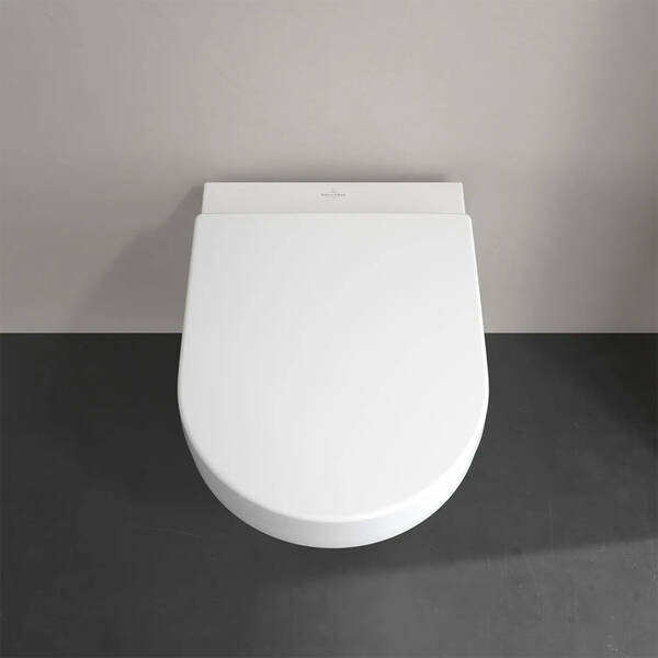 Унітаз підвісний Villeroy&Boch Architectura 5684CL01 з кришкою Soft Close та змивом Twistflush, білий глянець, фото 8