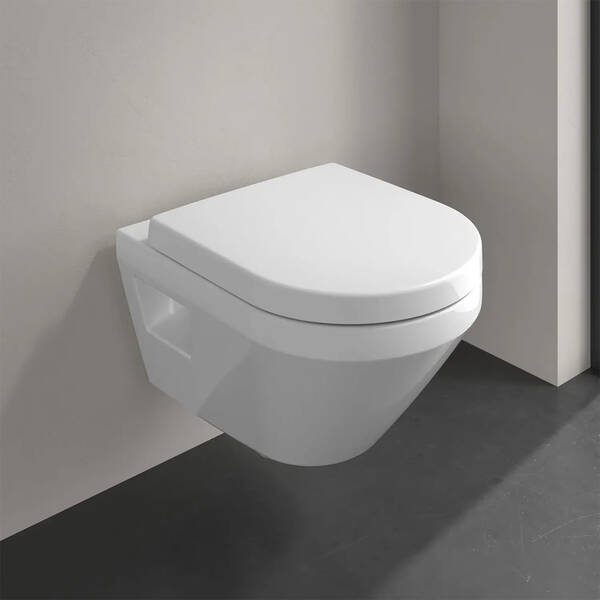 Унітаз підвісний Villeroy&Boch Architectura 5684CL01 з кришкою Soft Close та змивом Twistflush, білий глянець, фото 10