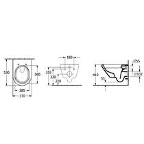 Унітаз підвісний Villeroy&Boch Architectura 5684CL01 з кришкою Soft Close та змивом Twistflush, білий глянець, фото №3