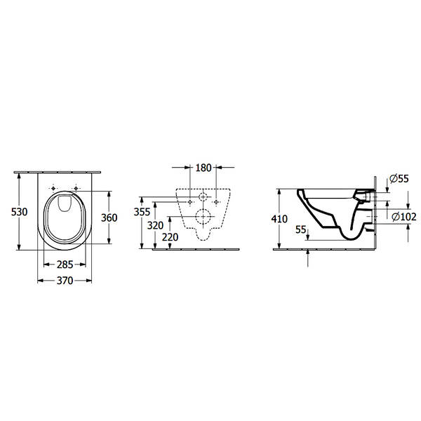 Унітаз підвісний Villeroy&Boch Architectura 5684CL01 з кришкою Soft Close та змивом Twistflush, білий глянець, фото 3