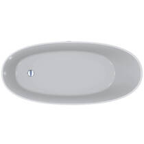 Ванна зі штучного каменю Miraggio Melbourne 1685x760 см білий глянець, фото №4