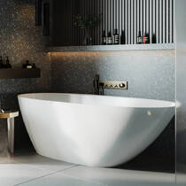 Ванна зі штучного каменю Miraggio Melbourne 1685x760 см білий глянець, фото №1