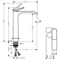 Змішувач для раковини Hansgrohe Vivenis 75045140 бронза матовий, фото №3
