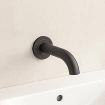 Смеситель скрытого монтажа для раковины Geberit Piave 116.262.14.1 бесконтактный электронный, черный матовый, фото №1