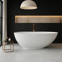 Ванна зі штучного каменю Vayer Lacerta 168х86,5 см білий, фото №1