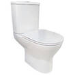 Унитаз-компакт Devit Basic Round 3020147 безободковый с крышкой soft-close, белый, фото 2