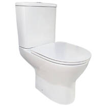 Унітаз-компакт Devit Basic Round 3020147 безобідковий з кришкою soft-close, білий, фото №2