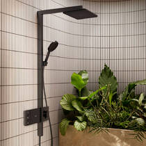 Душевая система скрытого монтажа Hansgrohe Raindance Alive Q 24591340 с термостатом, хром черный матовый, фото №5