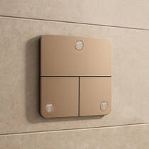 Переключатель потоков скрытого монтажа для душа Axor ShowerSelect ID красное золото полированный, фото №1