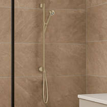 Душовий набір Axor One 48791140  зі штангою бронза матовий, фото №1