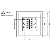 Верхний душ Gessi Sogni 57963-726 с хромотерапией, теплая бронза матовый, фото №3