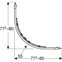 Душевая кабина Geberit Geo 560.111.00.2 800х800 без поддона, фото №3