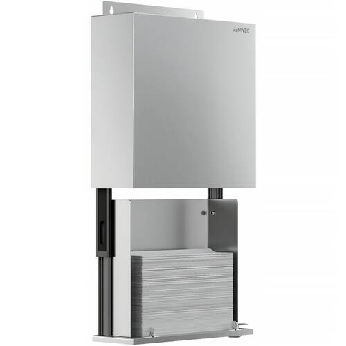 Диспенсер для паперових рушників Genwec GW03 29 04 01 кріплення за дзеркалом, сталевий, фото 1