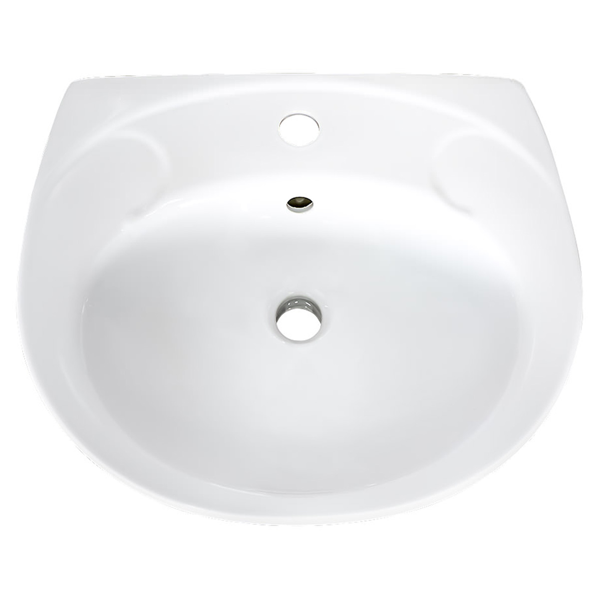 K44-137 EKO 2000 Раковина 50 з отвором для змішувача, білий глянець (плівка) (1 сорт)