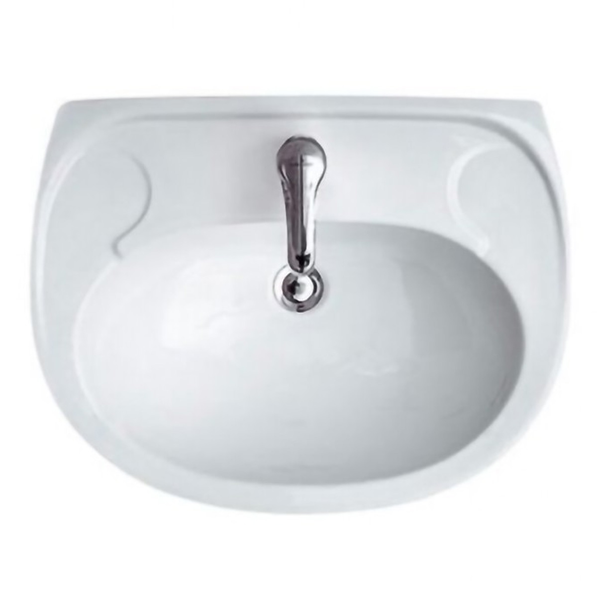 K44-138 EKO 2000 Раковина 60 з отвором для змішувача, білий глянець (плівка) (1 сорт)