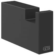 Гачок Gessi Rettangolo 20921-299 одинарний чорний матовий, фото №2