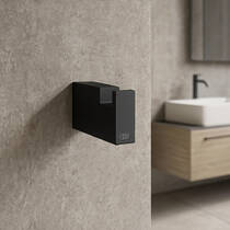 Гачок Gessi Rettangolo 20921-299 одинарний чорний матовий, фото №1