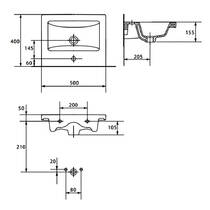 Раковина Cersanit Como K32-009 50 см белый глянец, фото №4