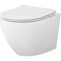 Унітаз підвісний Mito Desse SET C502 з дюропластовим сидінням soft close, білий, фото №2