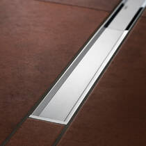 Душевой канал Geberit CleanLine20 Basic 154.452.00.1, сифон с гидрозатвором 30 мм и накладкой 60см из матовой нержавеющей стали, для высоты выравнивающей стяжки до 65 мм на трапе, фото №1