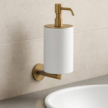 Дозатор для жидкого мыла Gessi Anello 63713-726 300 мл теплый бронзовый, фото №1