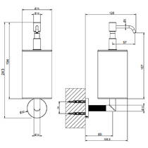 Дозатор для жидкого мыла Gessi Anello 63713-726 300 мл теплый бронзовый, фото №3