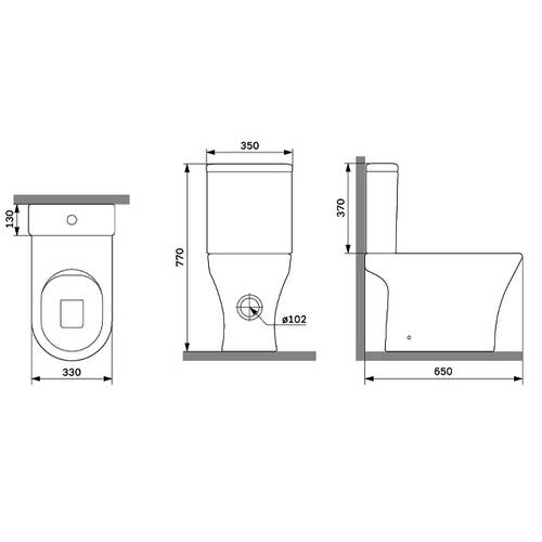 Унітаз-компакт Аm.Рm Flash CNA8600SC з сидінням Soft Close, білий, фото 10