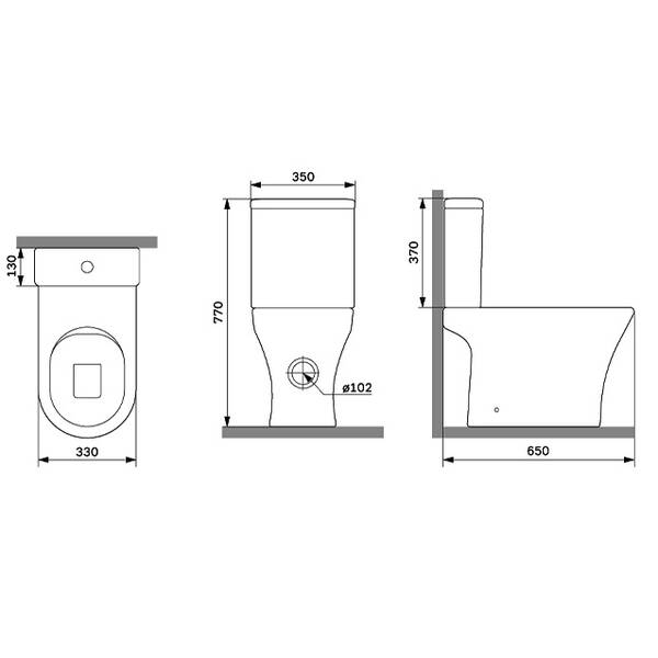 Унітаз-компакт Аm.Рm Flash CNA8600SC з сидінням Soft Close, білий, фото 10