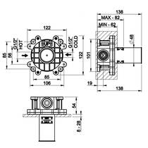 Прихована частина для гігієнічного душу Gessi Total Look 09276-031 хром, фото №2