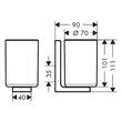 Склянка Axor Universal Rectangular 42604670 чорний матовий, фото 3