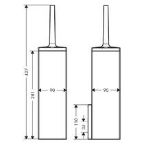 Щітка для унітаза Axor Universal 42655670 чорний матовий, фото №3