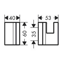 Гачок Axor Universal 42611670 одинарний, чорний матовий, фото №3