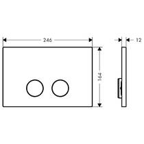 Клавіша змиву Axor 42530670 чорний матовий, фото №3