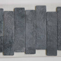 Керамограніт Golden Tile Fino 6FУ020 Антрацитовий 6х25 см, фото №4